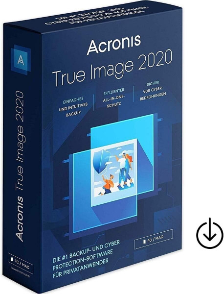 Acronis True Image 2020 5 Geräte PC/MAC Dauerlizenz