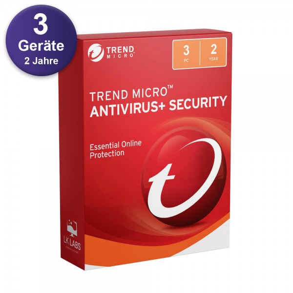 Trend Micro Antivirus+ Security (3 PC / 2 Jahre)