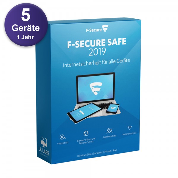 F-Secure Safe (5 Device -1 Jahr) Multi Device