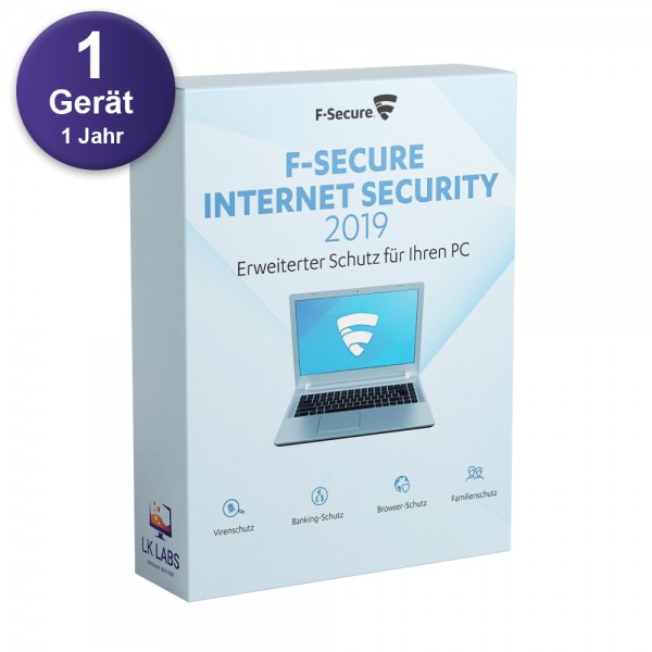 F-Secure Internet Security 2019 (1 PC / 1 Jahr)
