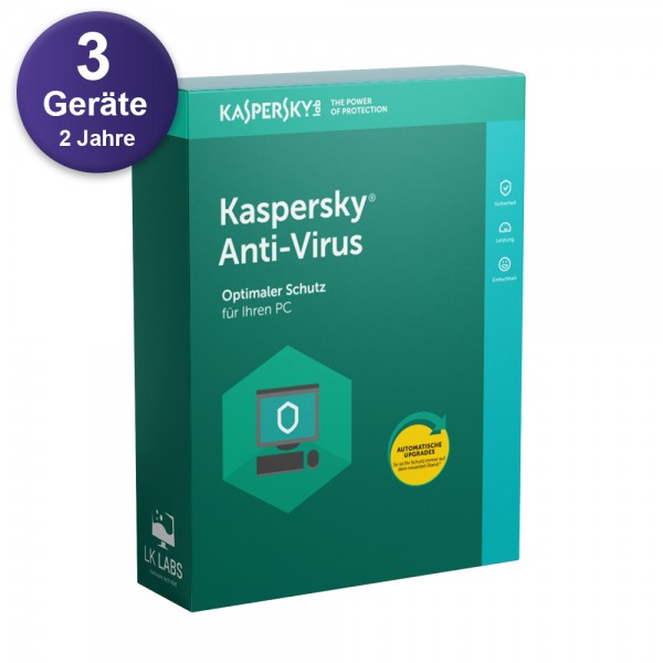 Kaspersky Antivirus (3 PC - 2 Jahre)