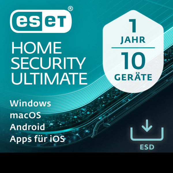 ESET Home Security Ultimate 10 Geräte 1 Jahr 2024
