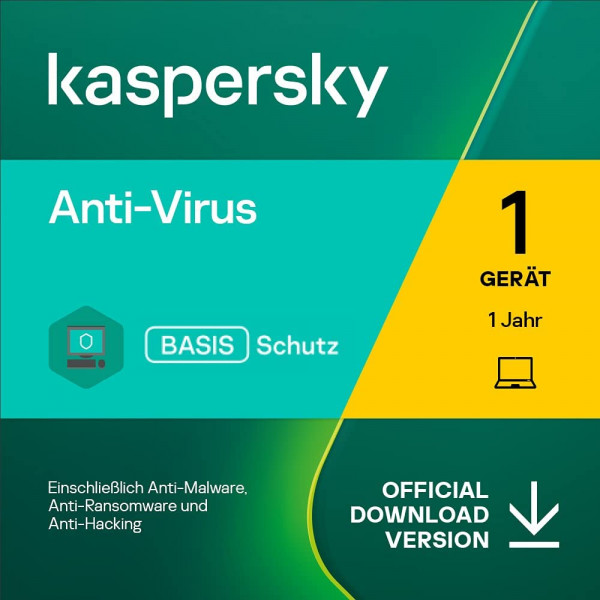 Kaspersky Antivirus 2022 (1 PC - 1 Jahr)