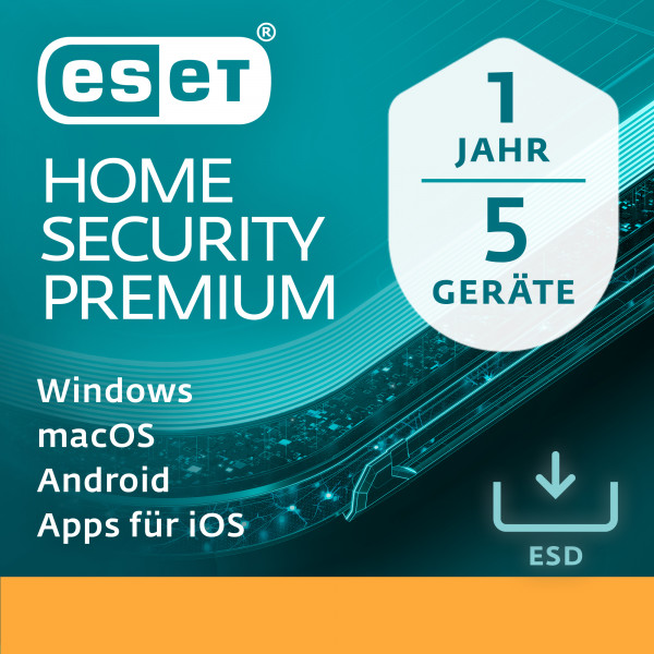 ESET Home Security Premium 5 Geräte 1 Jahr 2024