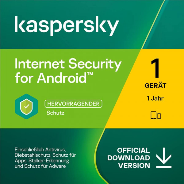 Kaspersky Internet Security 2022 (1 Device - 1 Jahr) for Android