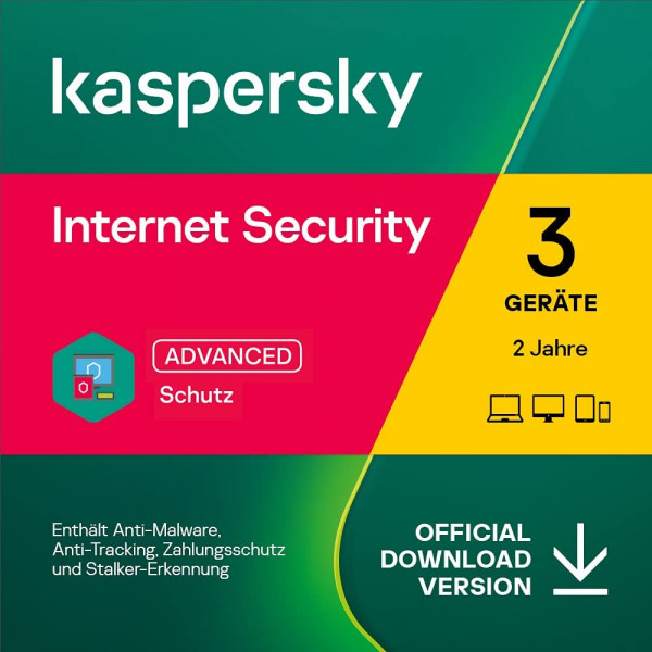 Kaspersky Internet Security 2022 (3 Device - 2 Jahre) MD