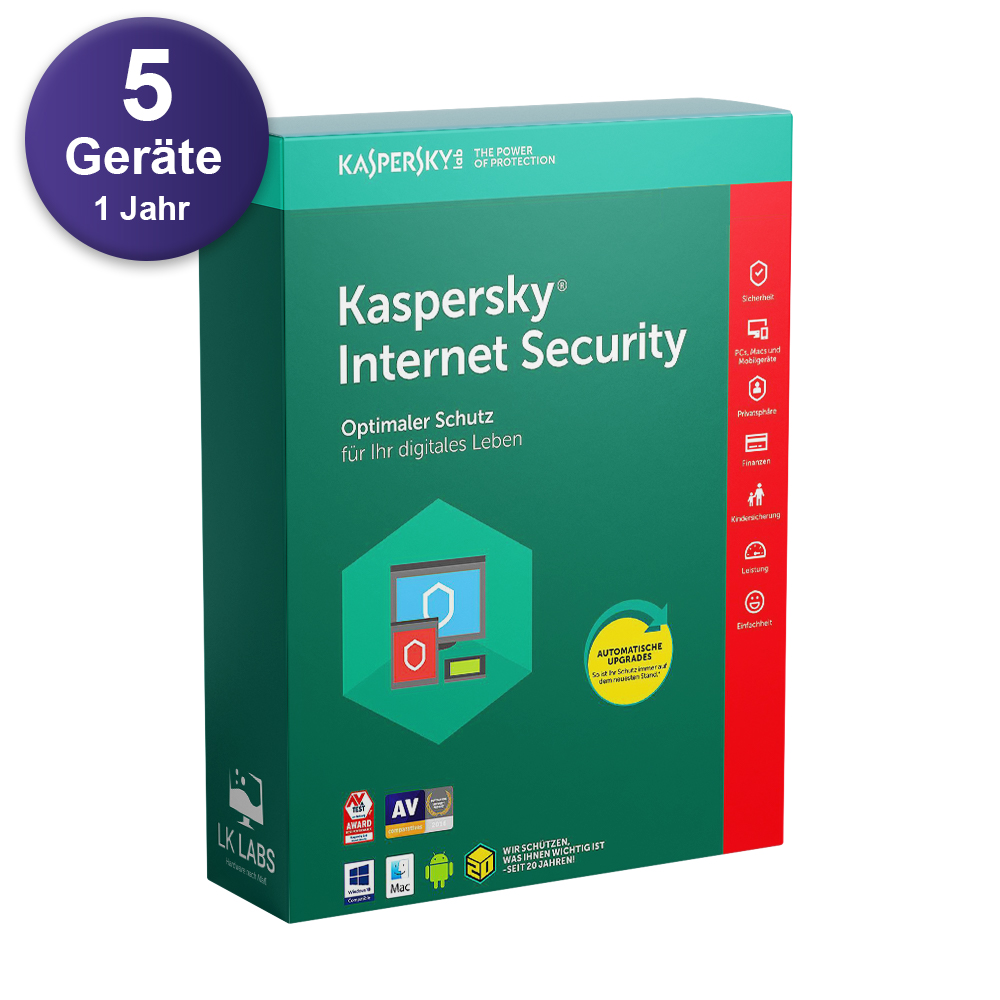Kaspersky Internet Security 5 Geräte 1 Jahr