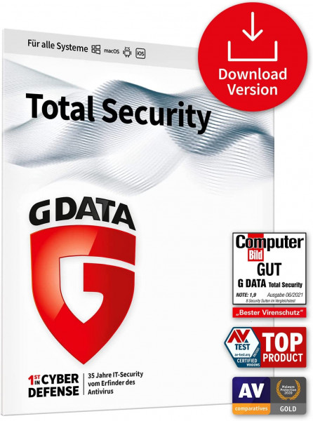 G DATA Total Security 2022 (1 Gerät - 1 Jahr) Multi Device