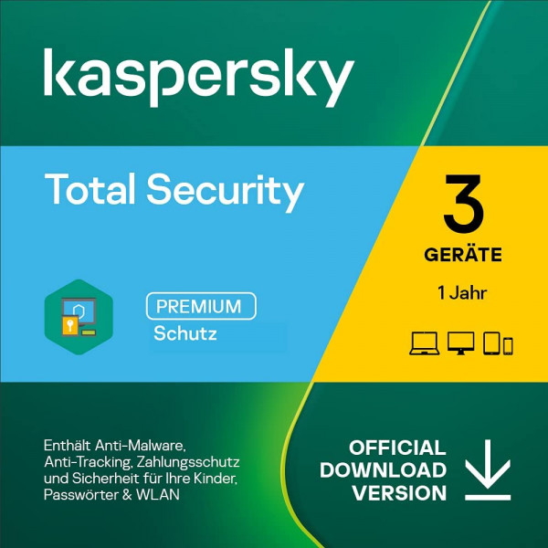 Kaspersky Total Security 2024 (3 Geräte - 1 Jahr) MD