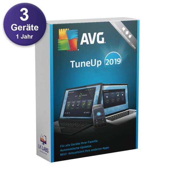 AVG TuneUp 2019 (3 PC - 1 Jahr)
