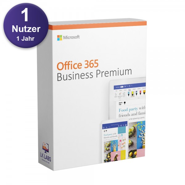 Microsoft Office 365 Business Premium (1 User / 5 Device / 1 Jahr) ESD