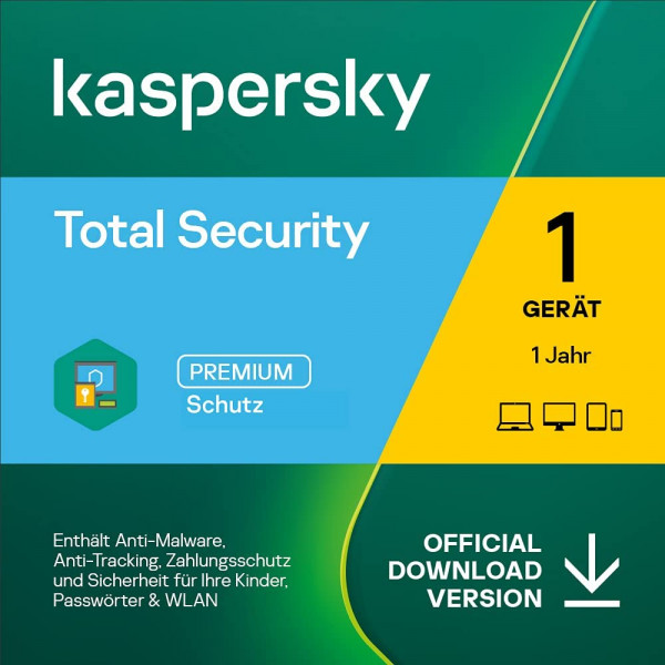 Kaspersky Total Security 2024 (1 Gerät - 1 Jahr) MD