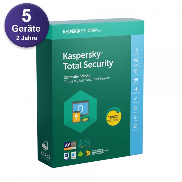 Kaspersky Total Security 2024 (5 Device - 2 Jahr) MD