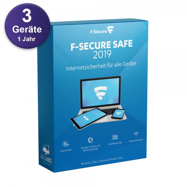 F-Secure Safe (3 Device -1 Jahr) Multi Device