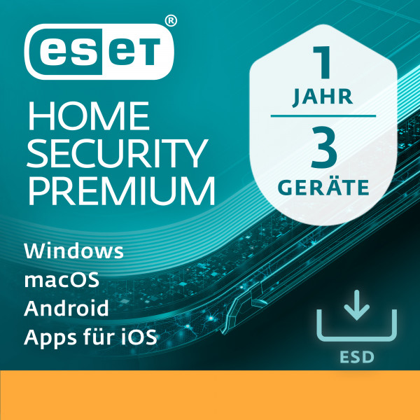 ESET Home Security Premium 3 Geräte 1 Jahr 2024