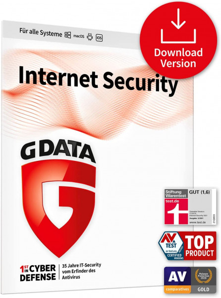 G DATA Internet Security 2023 2024 (3 Geräte - 1 Jahr) Multi Device
