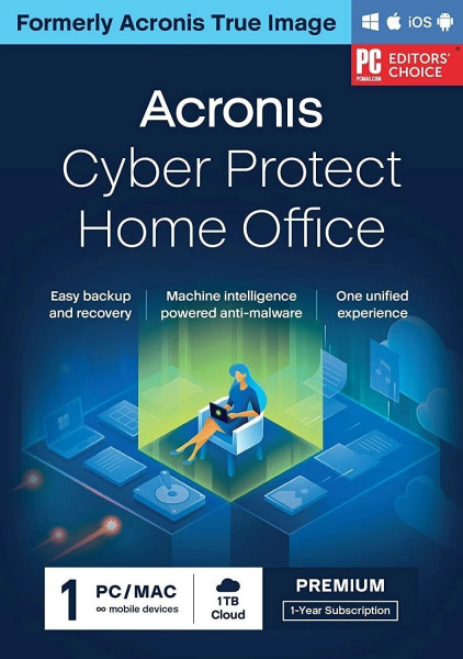 Acronis True Image 2025 2026 Premium (1 Gerät PC/MAC - 1 Jahr Abo) + 1 TB Acronis Cloud