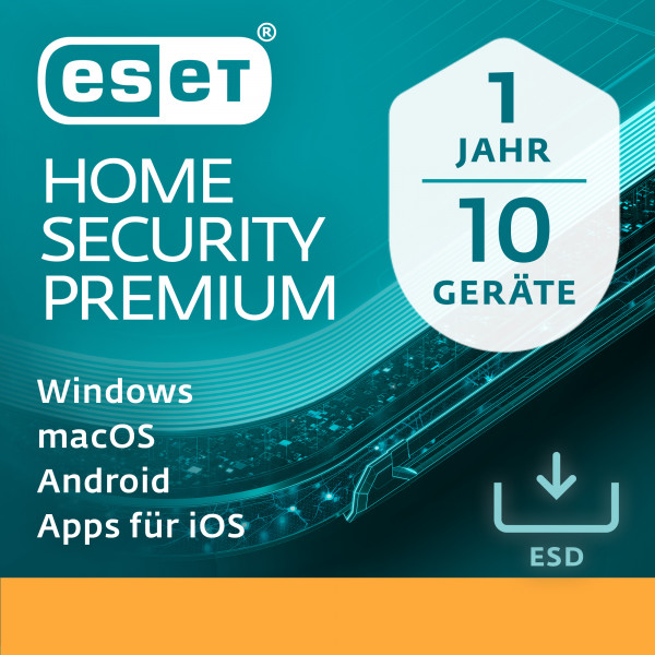 ESET Home Security Premium 10 Geräte 1 Jahr 2024